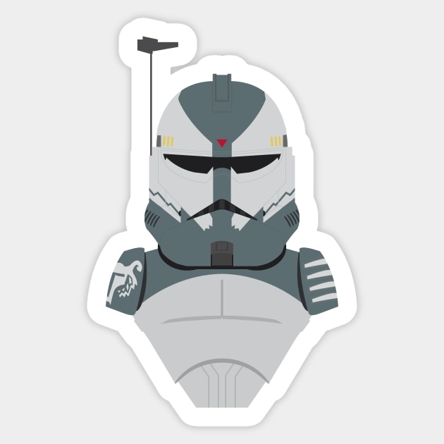 Commander Wolffe phase 2 sticker Sticker by camerongillum